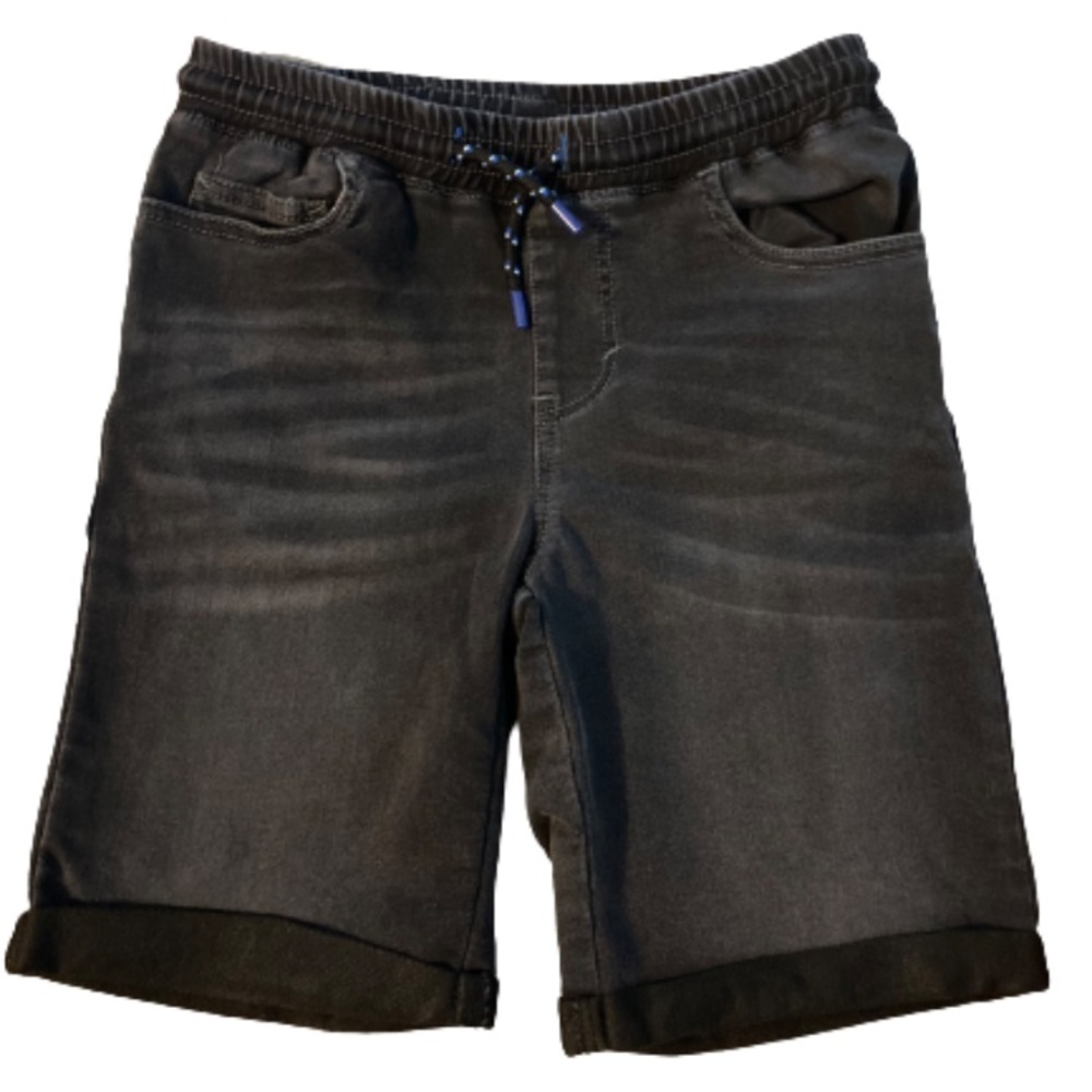 Boys size large 10/12 black soft shorts drawstring great condition kids